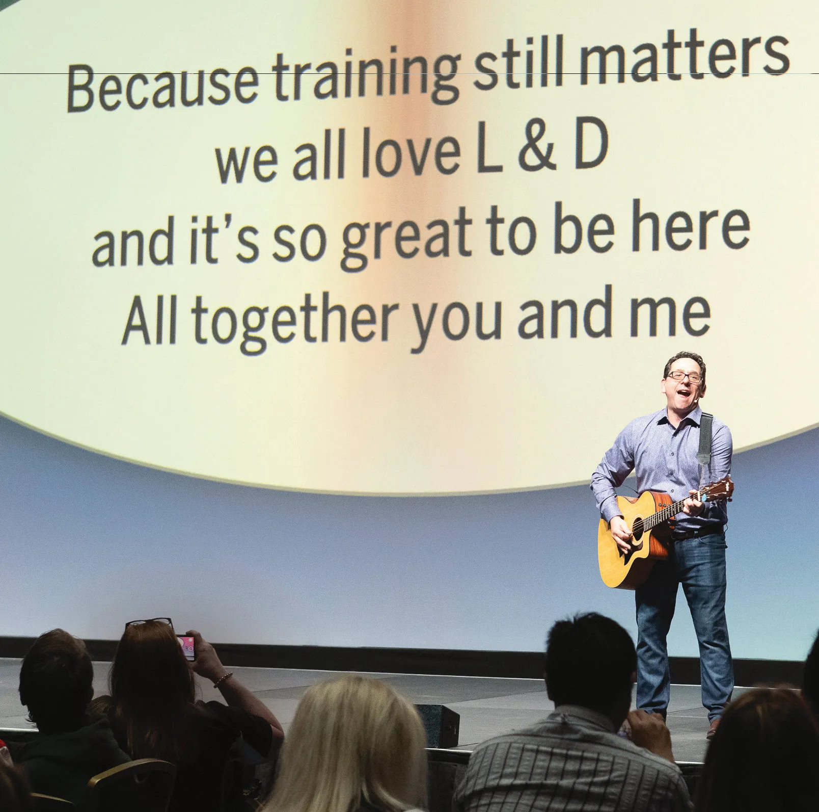 Keynote activator Rick Lozano energizes the audience.