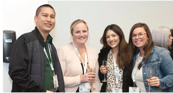 Cheers to connecting at the networking reception!