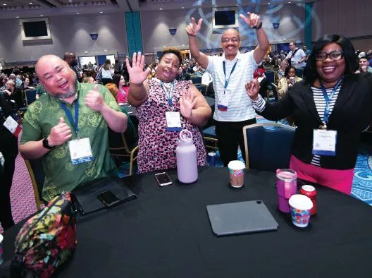 The beat gets attendees on their feet to start the keynote. PHOTOGRAPHY BY HUGHES FIORETTI PHOTOGRAPHY