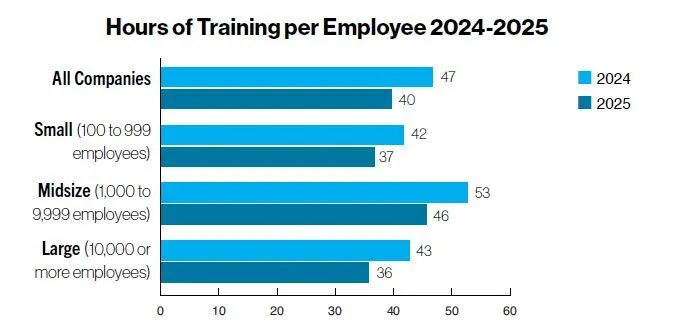 Hours of Training per Employee 2024-2025